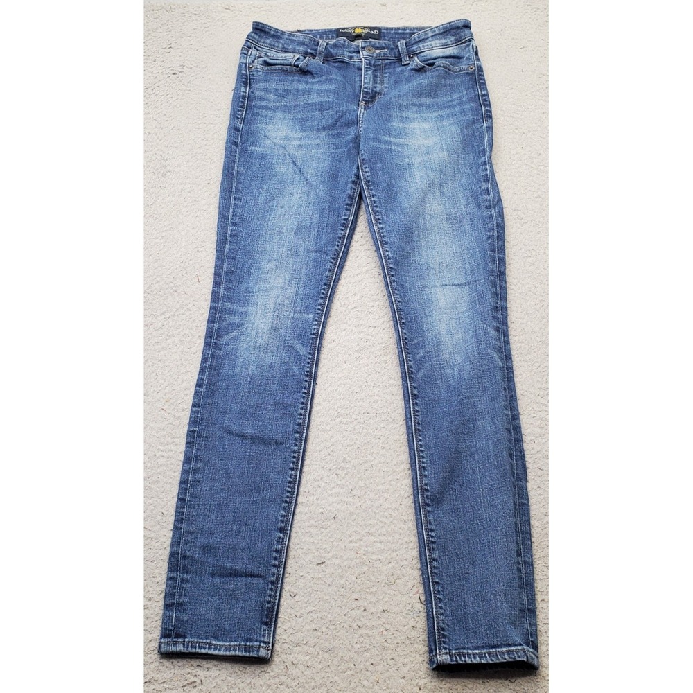 Lucky Brand Ava Skinny Jeans‎ Womens 4/27 Blue Denim Grunge Streetwear 5-Pocket